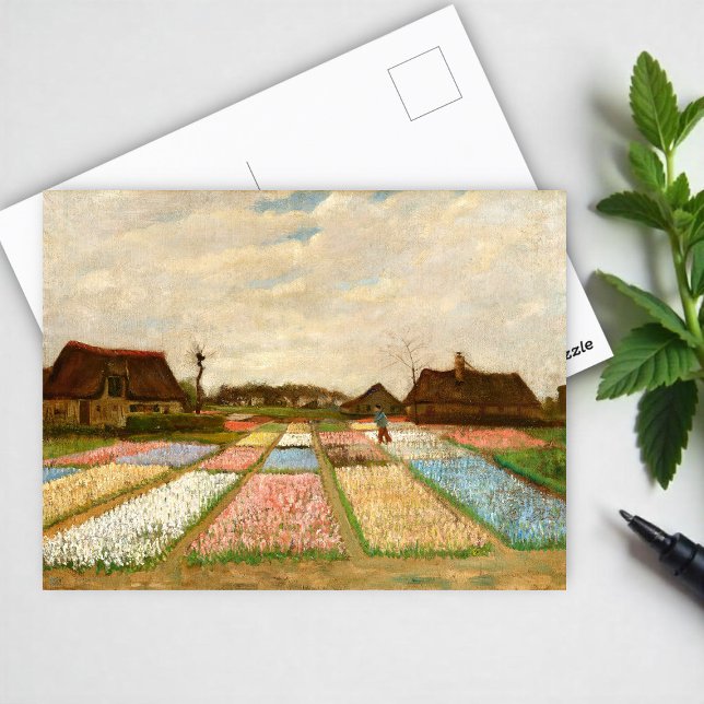 Cartão Postal Canteiros de Flores na Holanda de Vincent Van Gogh (Criador carregado)