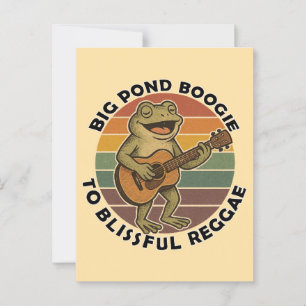 Cartão Postal canto de sapo engraçado