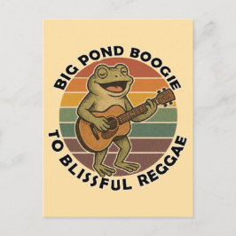 Cartão Postal canto de sapo engraçado