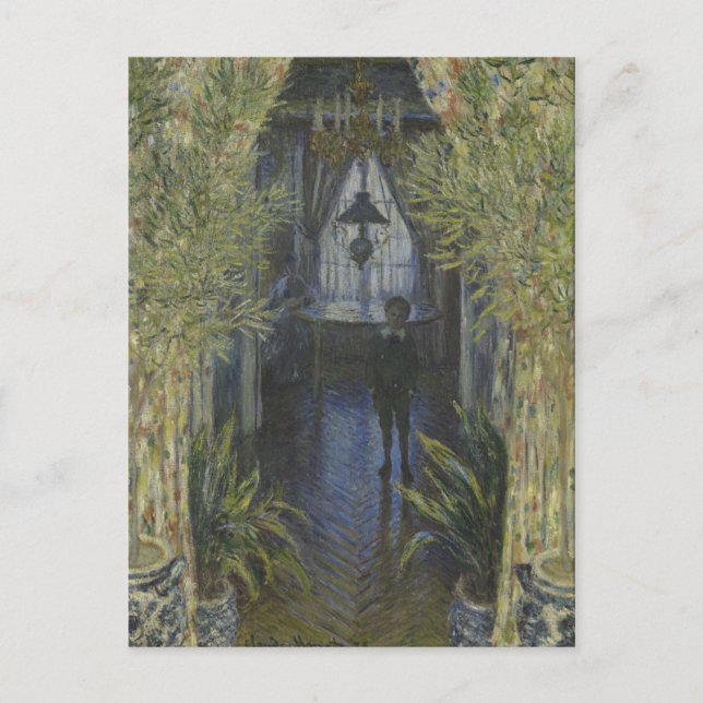 Cartão Postal Canto do Apartamento por Claude Monet (Frente)