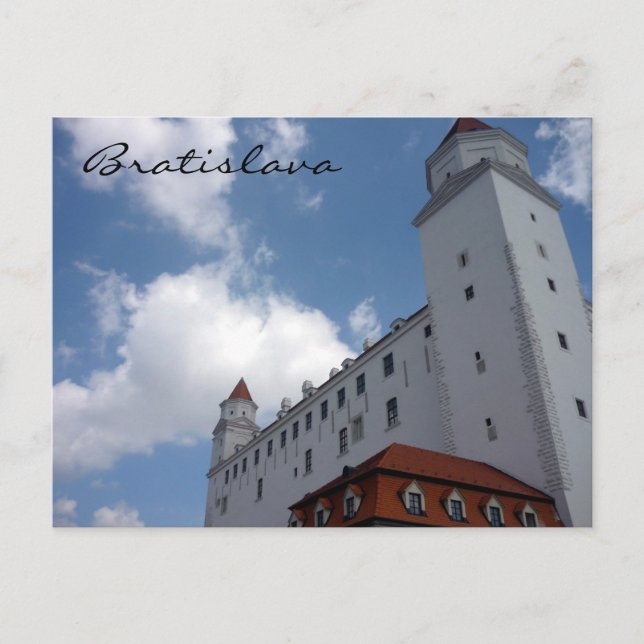 Cartão Postal canto do castelo bratislava (Frente)