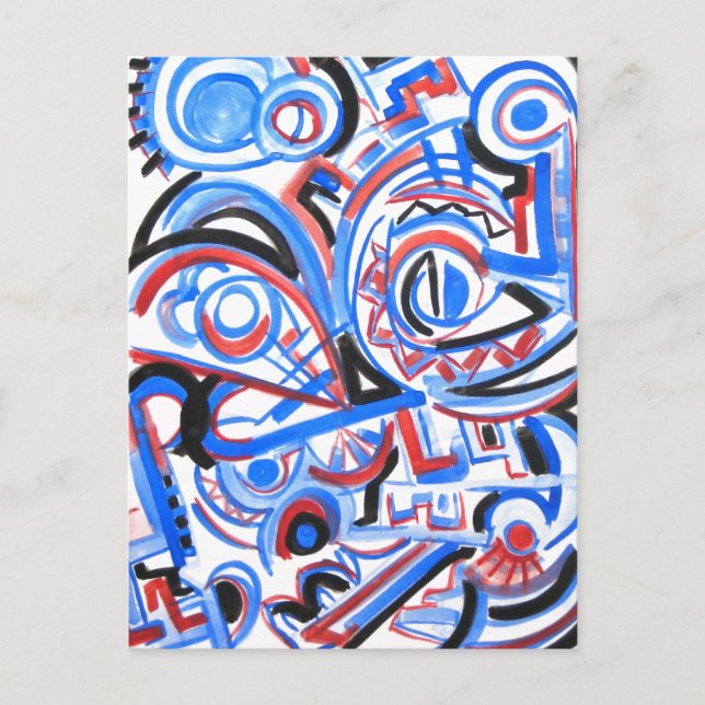 Cartão Postal Canto Exuberante - Cartão-postal Abstrato (Frente)