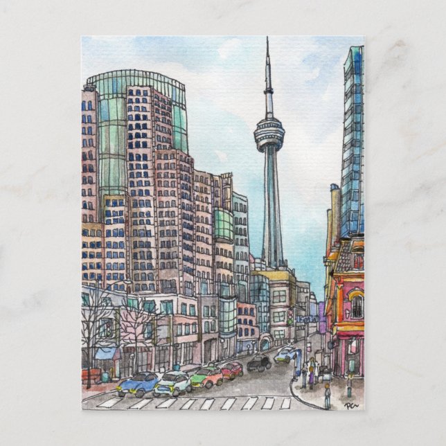 Cartão Postal Canto por King Street (Frente)