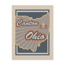 Canton, Ohio Postcard - Viagem Postcard v2