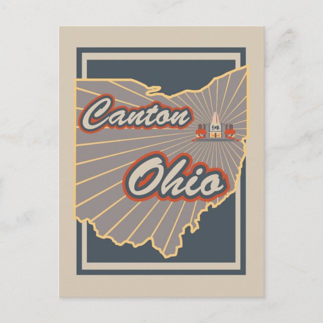Cartão Postal Canton, Ohio Postcard - Viagem Postcard v2 (Frente)