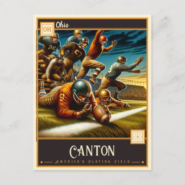 Cartão Postal Canton, Ohio | Vintage (Frente)