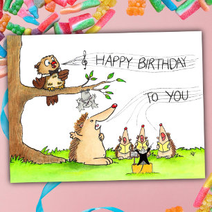 Cartão Postal Cantores de Feliz Aniversário