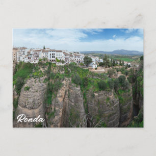Cartão Postal Canyon em Ronda Andaluzia, Espanha