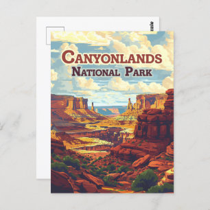 Cartão Postal Canyonlands National Park Utah Moab Retro