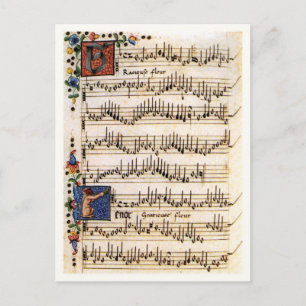 Cartão Postal Canzoniere para três e quatro vozes