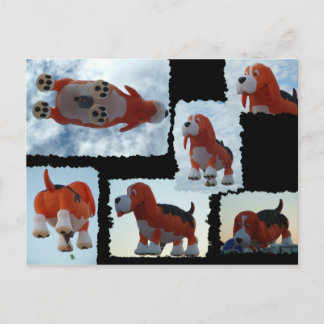 Cartão Postal Cão Balão Fiesta