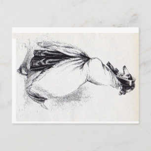 Cartão Postal Cão fêmea humanoide