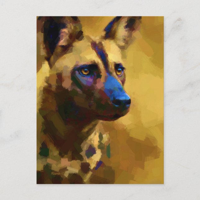 Cartão Postal Cão Maravilhoso Africano (Frente)