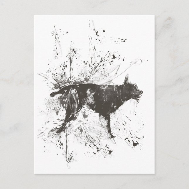 Cartão Postal Cão mau (Frente)