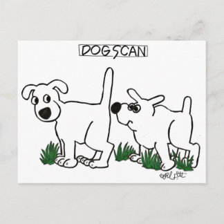 Cartão Postal Cão Scan!