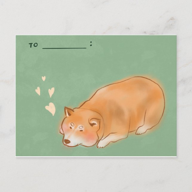 Cartão Postal Cão Shiba nº 1 (Frente)