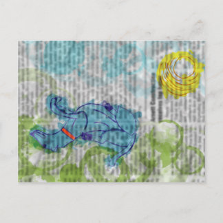 Cartão Postal Cão Sonhando