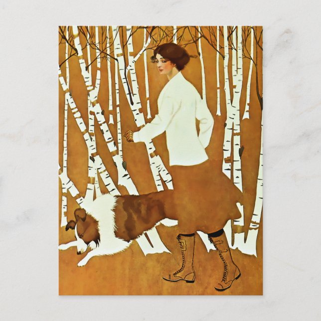 Cartão Postal Capa da 'Garota Fadeaway' de Coles Phillips no pas (Frente)