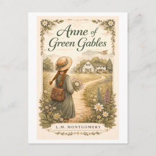 Cartão Postal Capa do Livro Anne de Green Gables
