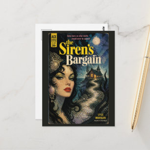 Cartão Postal Capa do Livro de Fantasia e Terror 'O Negócio das