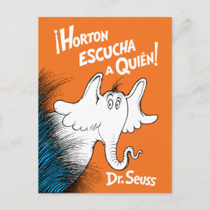 Cartão Postal Capa do Livro Espanhol Horton Escucha A Quien