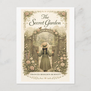Cartão Postal Capa do Livro Jardim Secreto