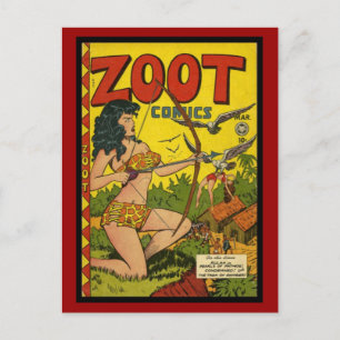 Cartão Postal Capas de Revistas em Quadrinhos Antigas em Postais