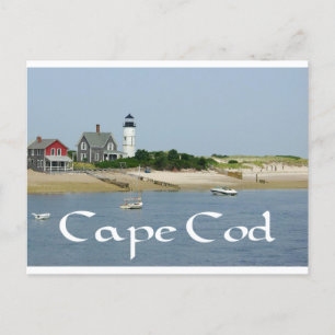 Cartão Postal Cape Cod, Massachusetts - Farol Sandy Neck
