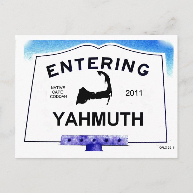 Cartão Postal Cape Cod town, Yahmuth (Yarmouth to 'outsiders') (Frente)