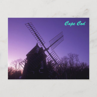 Cartão Postal Cape Cod Windmill em Twilight