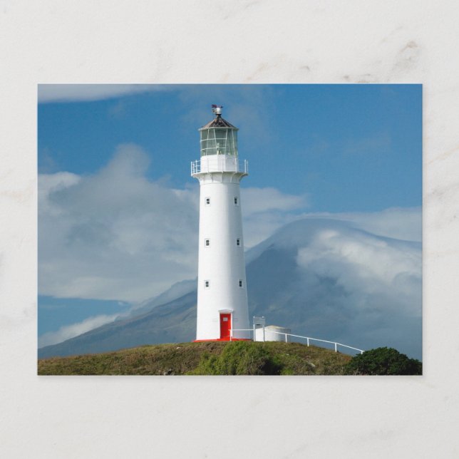 Cartão Postal Cape Egmont Lighthouse and Mt Taranaki/Mt (Frente)