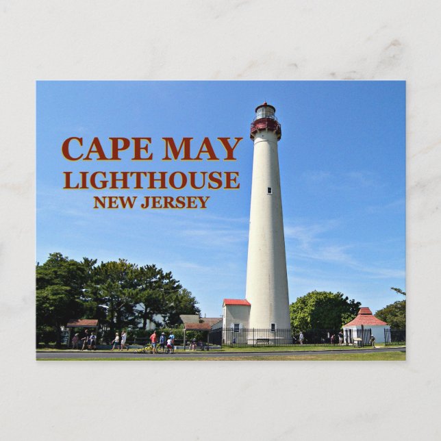 Cartão Postal Cape May Lighthouse, Cartão-postal de Nova Jersey (Frente)