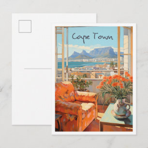 Cartão Postal Cape Town África do Sul Viagem Estética