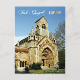 Cartão Postal Capela de Ják, Castelo de Vajdahunyad, Budapeste,