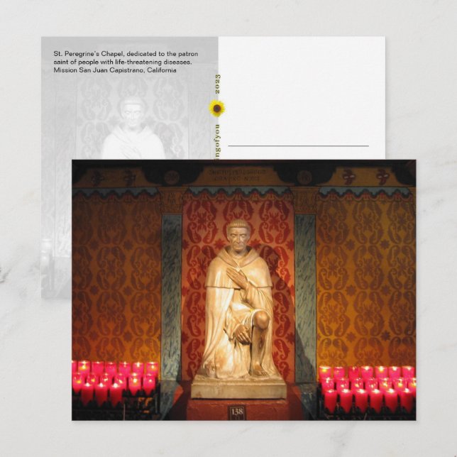 Cartão Postal Capela de St. Peregrine, San Juan Capistrano, CA (Frente/Verso)