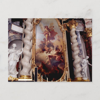 Cartão Postal Capela Hofkirche no Palácio de Residenz,