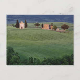 Cartão Postal Capela San Quirico d'Orcia, Toscana, Itália