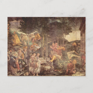 Cartão Postal Capela Sistina - A juventude de Moisés