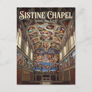 Cartão Postal Capela Sistina Cidade do Vaticano