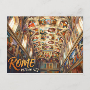Cartão Postal Capela Sistina Cidade do Vaticano