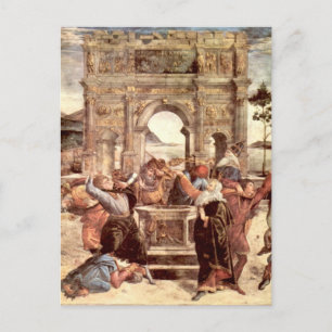 Cartão Postal Capela Sistina - Punições dos Levitos
