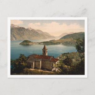 Cartão Postal Capello Rua Angelo, Lago Como, Lombardia, Itália