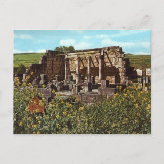 Cartão Postal Capernaum, Galileu, Sinagoga Inicial