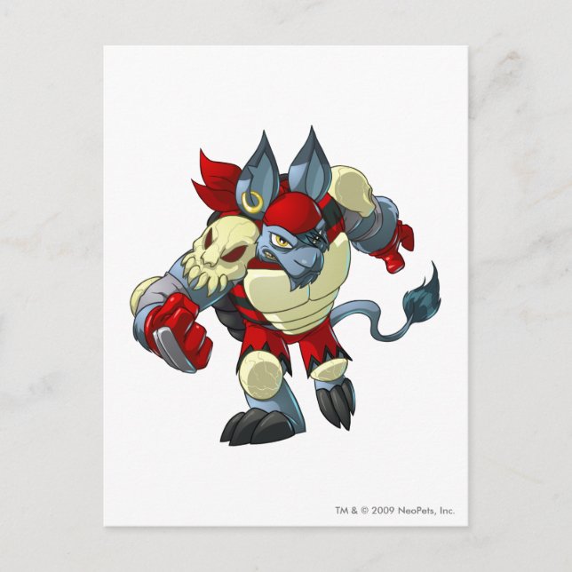 Cartão Postal Capitão 2 da Equipe da Ilha Krawk (Frente)