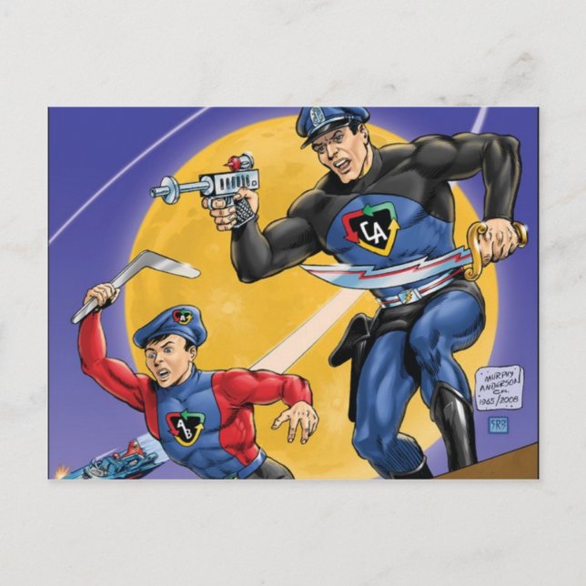 Cartão Postal Capitão Ação Clássico (Frente)