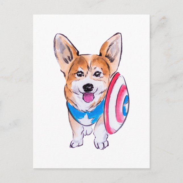 Cartão Postal Capitão Americorgi (Frente)