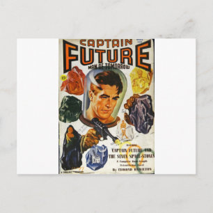 Cartão Postal Capitão Futuro e Pedras Espaciais