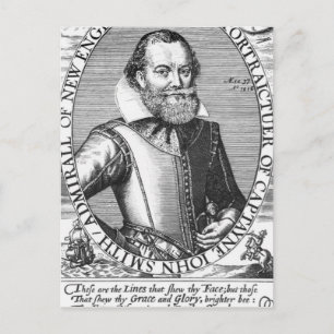 Cartão Postal Capitão John Smith 1º Governador da Virgínia