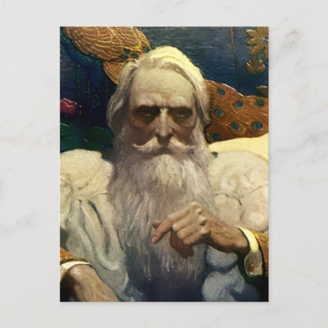 Cartão Postal “Capitão Nemo do Nautilus” por NC Wyeth (Frente)