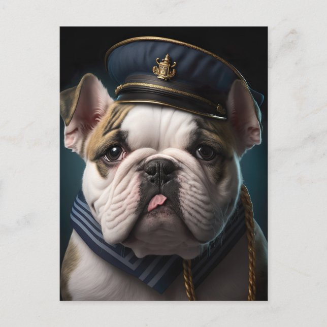 Cartão Postal Capitão Piloto Bulldog (Frente)
